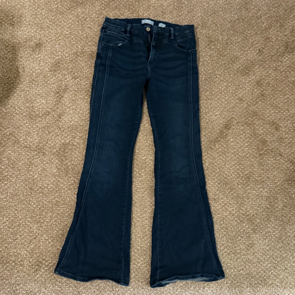 Dark Blue Flared Jeans